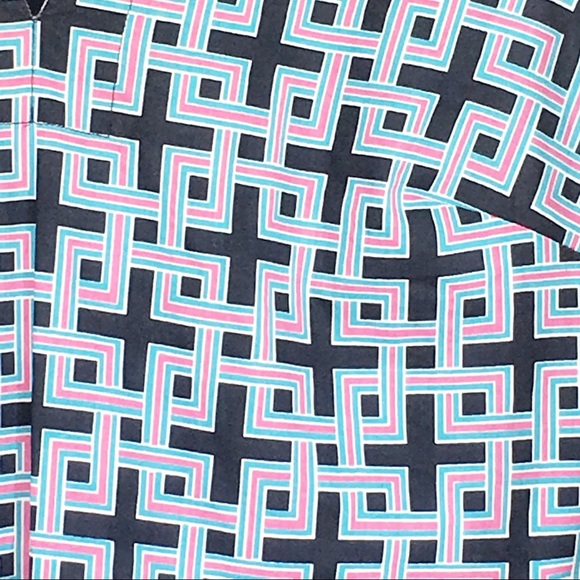 “346” BROOKS BROTHERS Tunic blue pink‎ Small - Picture 3 of 5